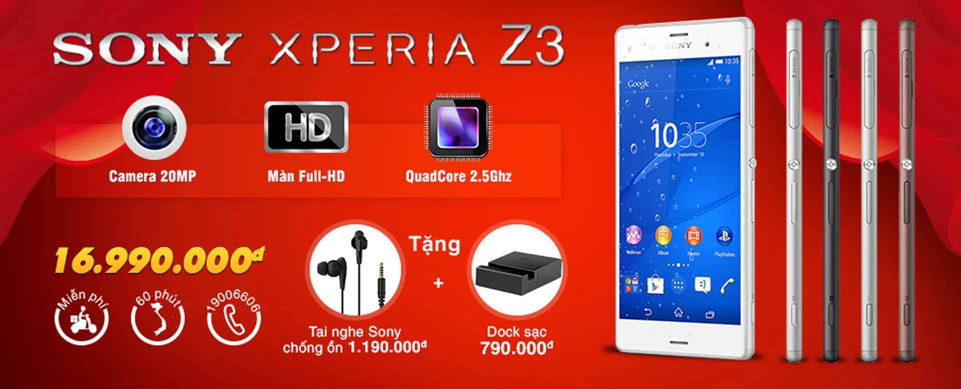Đặt hàng siêu phẩm Xperia Z3, Xperia Z3 Compact nhận ngay quà khủng tại FPT Shop
