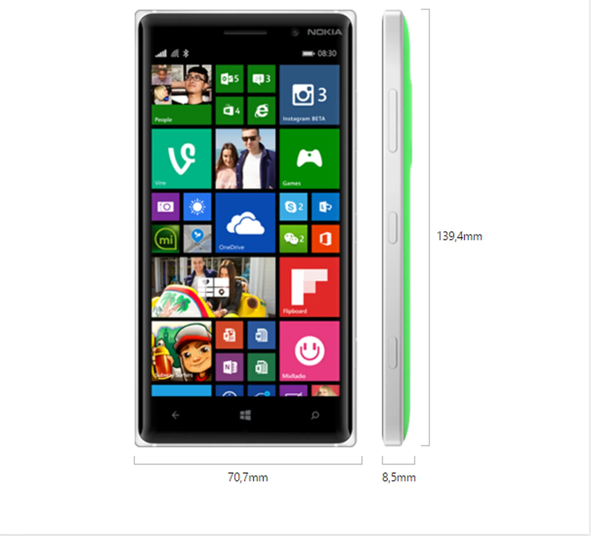 Nokia Lumia 830 có giá bán 7,9 triệu đồng tại Việt Nam