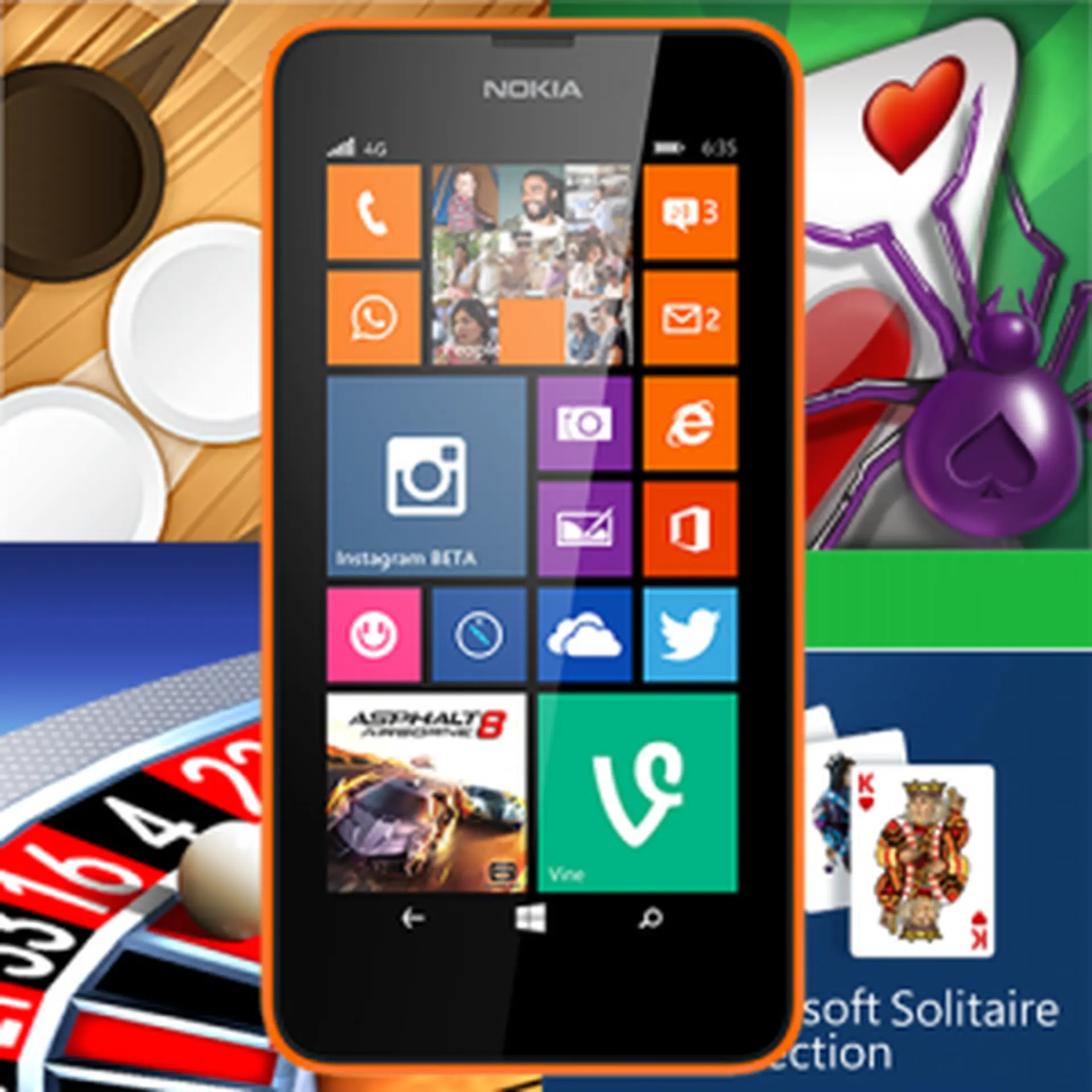 Top 10 game “chơi bài” trên Window Phone 8. 1 cho Nokia Lumia 630 và 635
