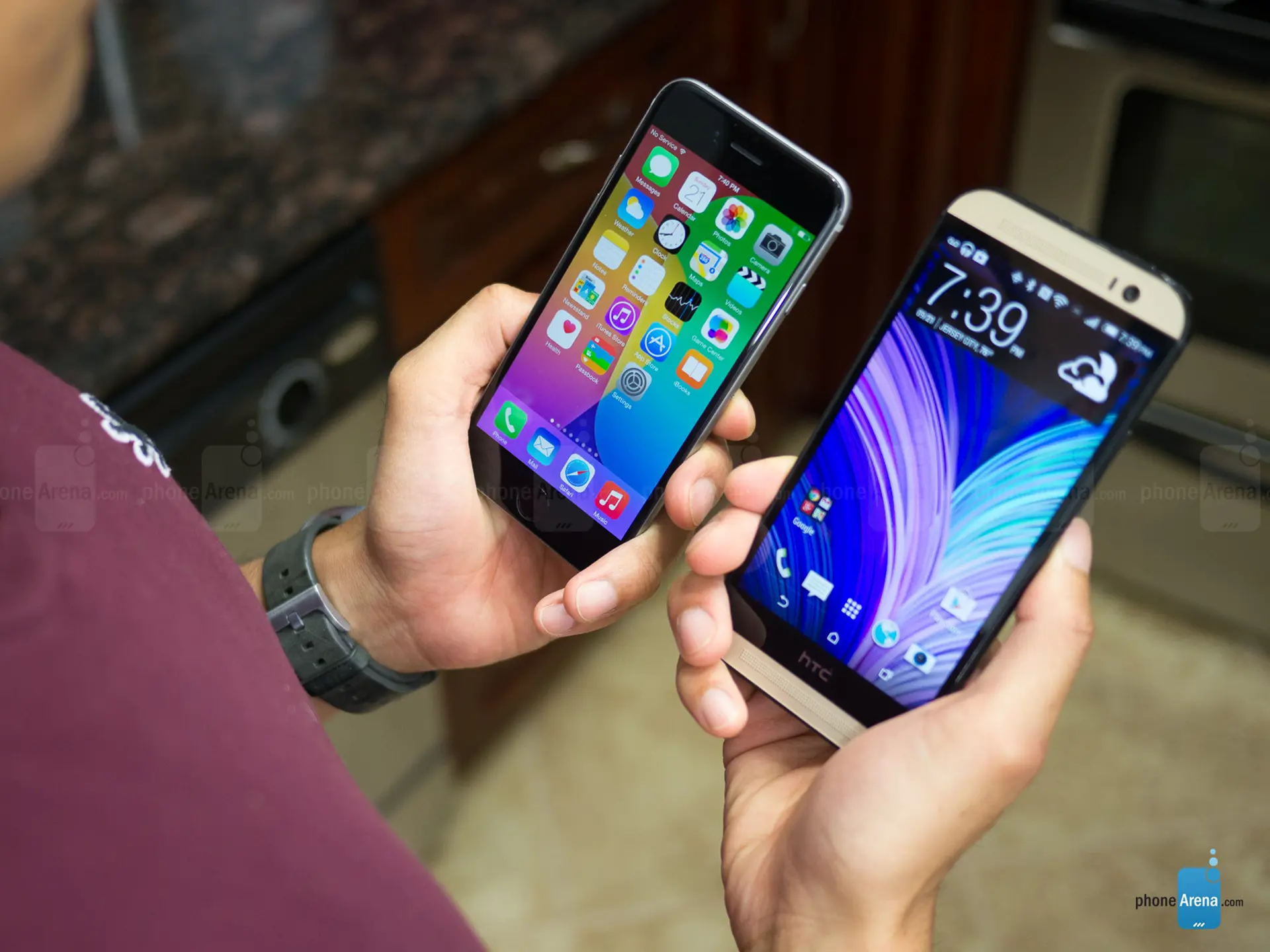 iPhone 6 đọ dáng với HTC One M8