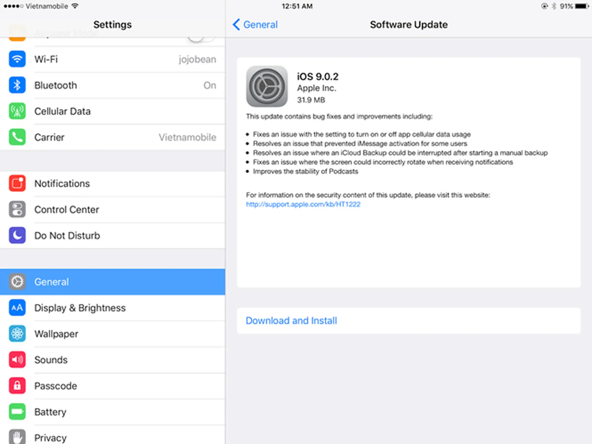 Sửa lỗi iMessage, iCloud với bản cập nhật iOS 9.0.2