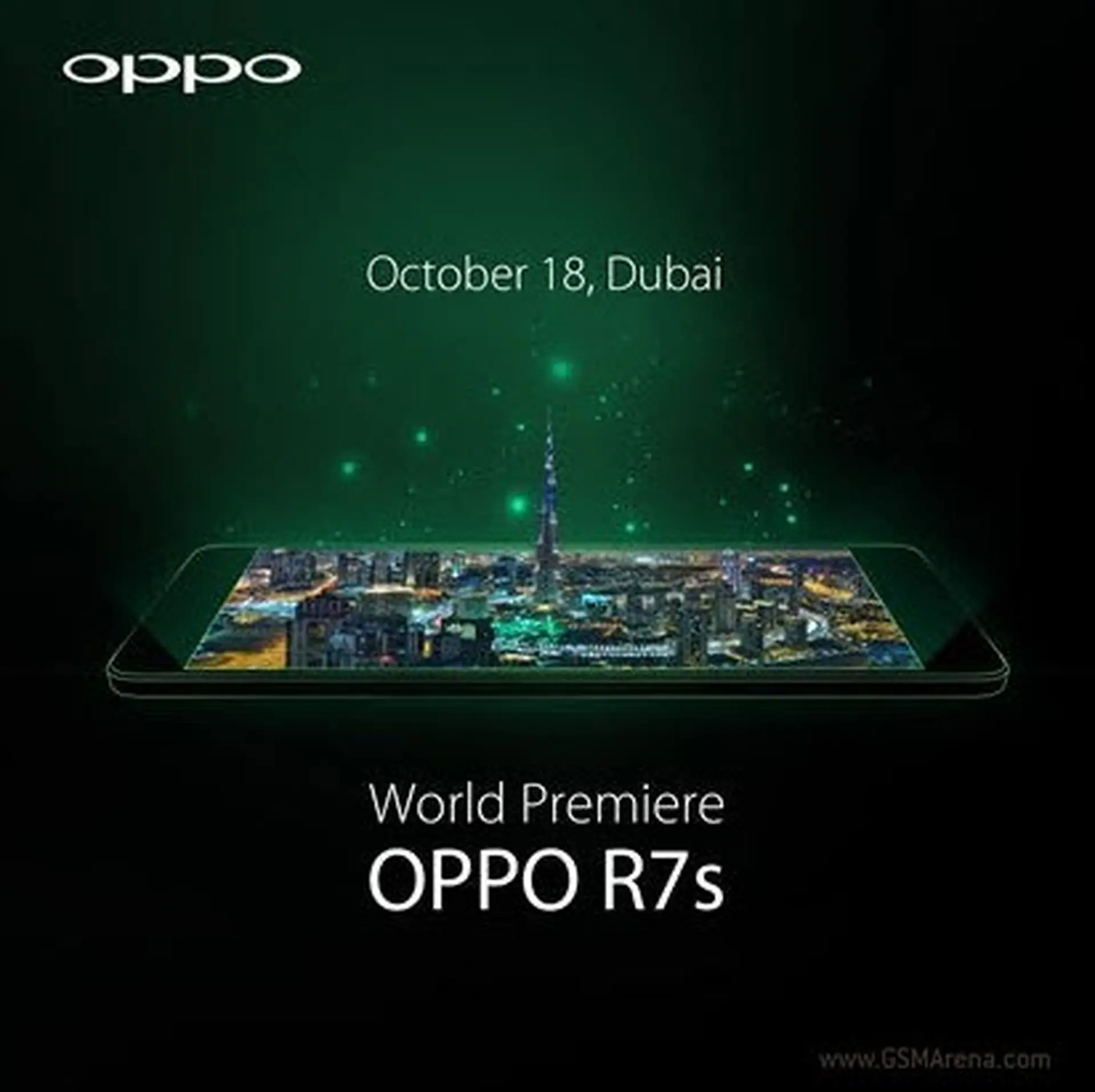 Oppo R7S sẽ xuất hiện trong tháng này tại Dubai