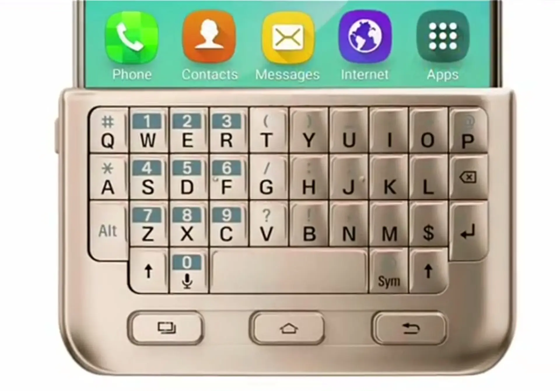 Galaxy S7 và S7 Edge sẽ được trang bị phụ kiện bàn phím QWERTY Covers