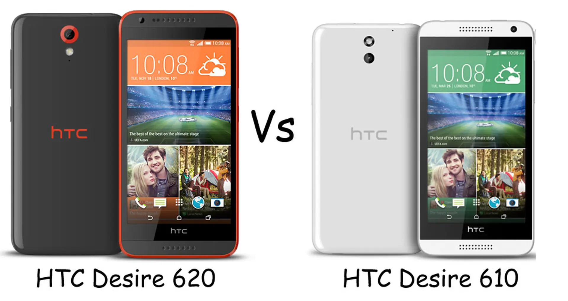 Những điểm giống và khác nhau trên HTC Desire 620 và HTC Desire 610