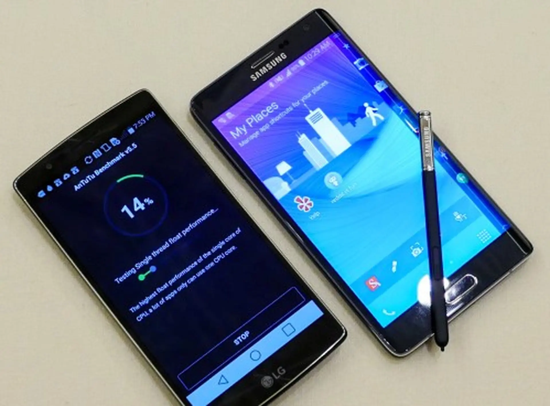 So sánh LG G Flex 2 và Samsung Galaxy Note Edge
