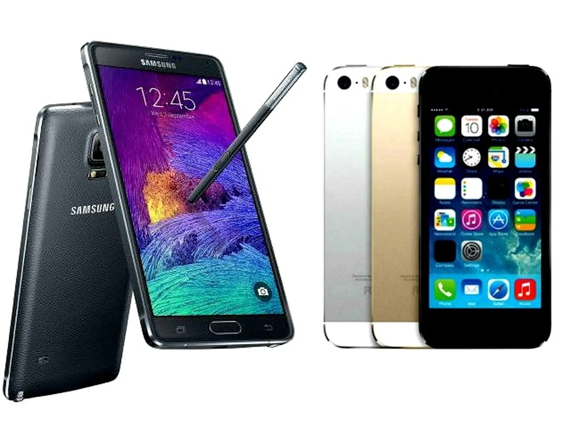 Nên chọn Samsung Galaxy Note 4 hay iPhone 5S?