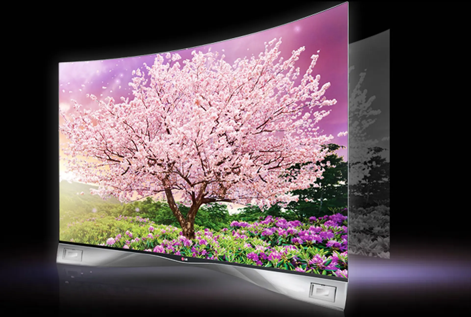 Màn hình cong phẳng tùy ý đến từ TV OLED 4K của LG 