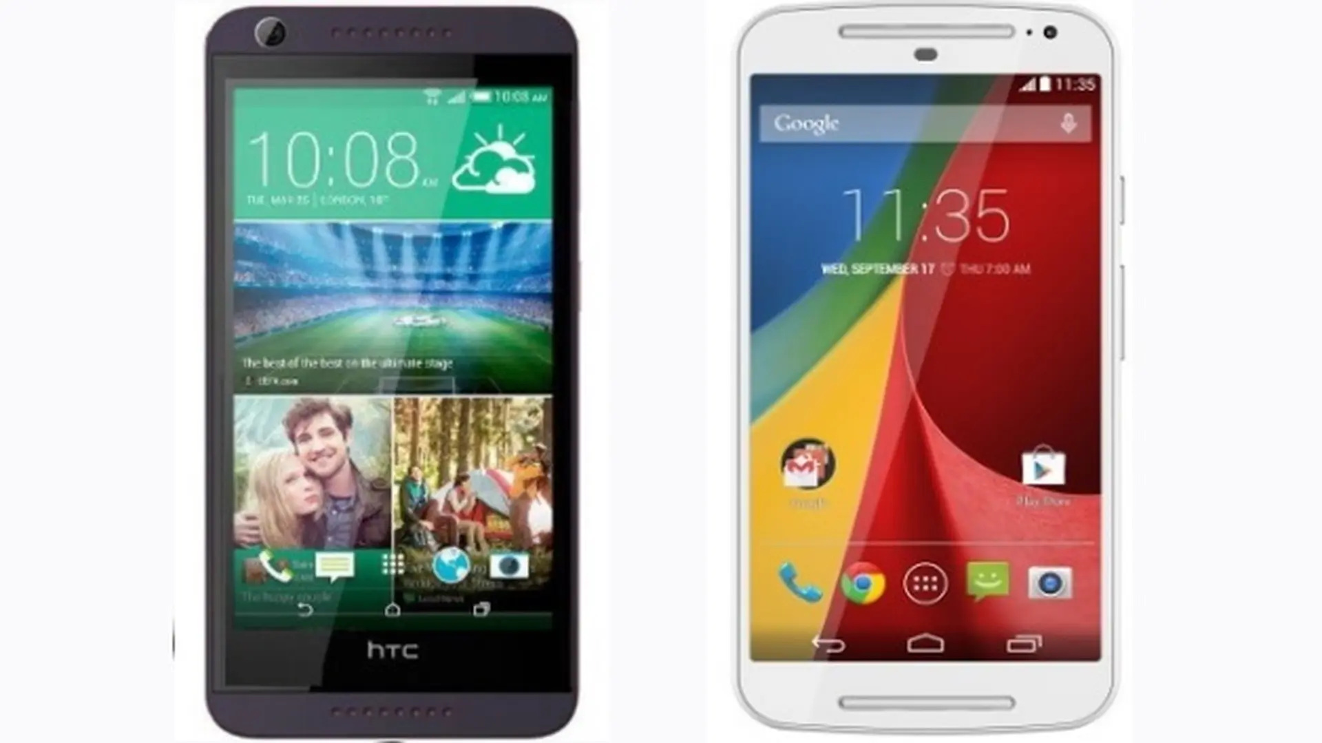 Nên mua Motorola Moto G 2014 hay HTC Desire 626: thiết kế, màn hình, hiệu năng
