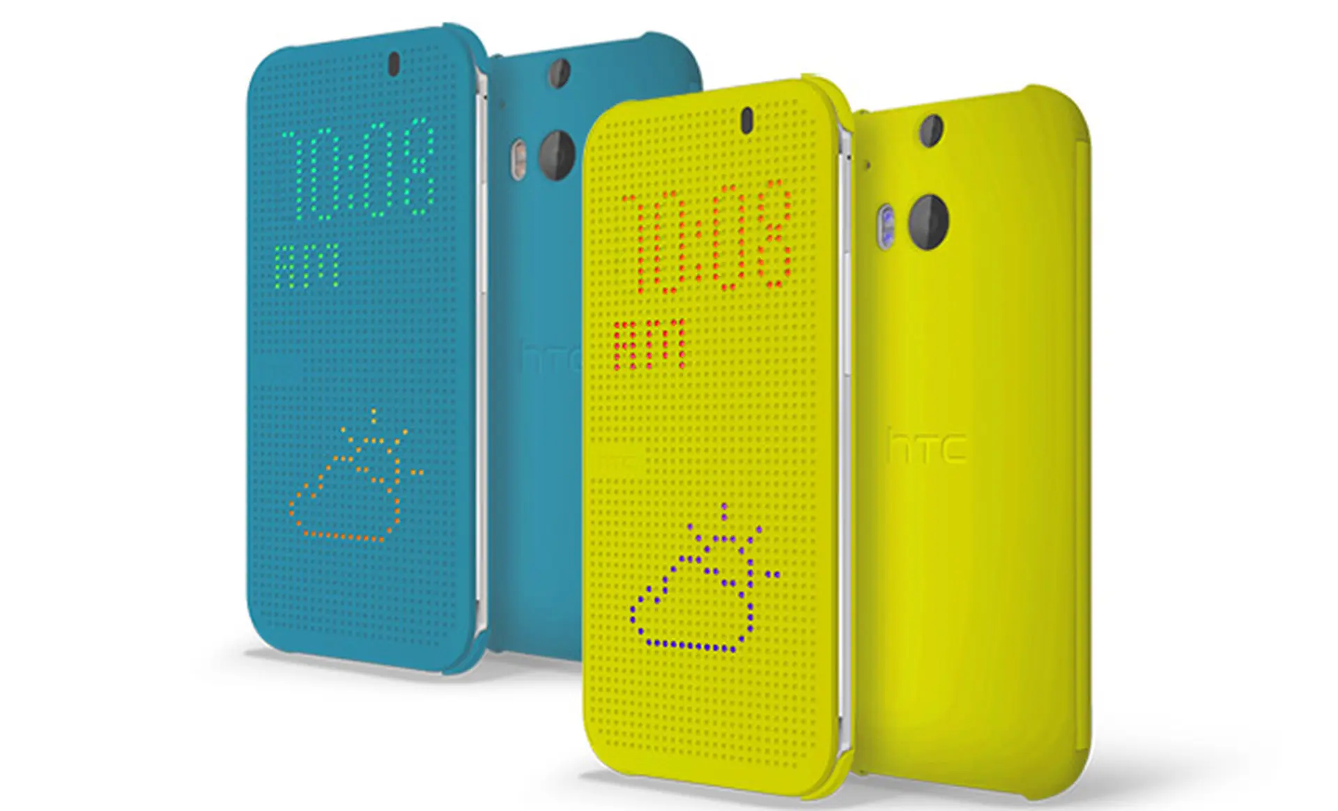 HTC One M9 sẽ mang dáng vẻ độc đáo với Dot View màu vàng và xanh ngọc