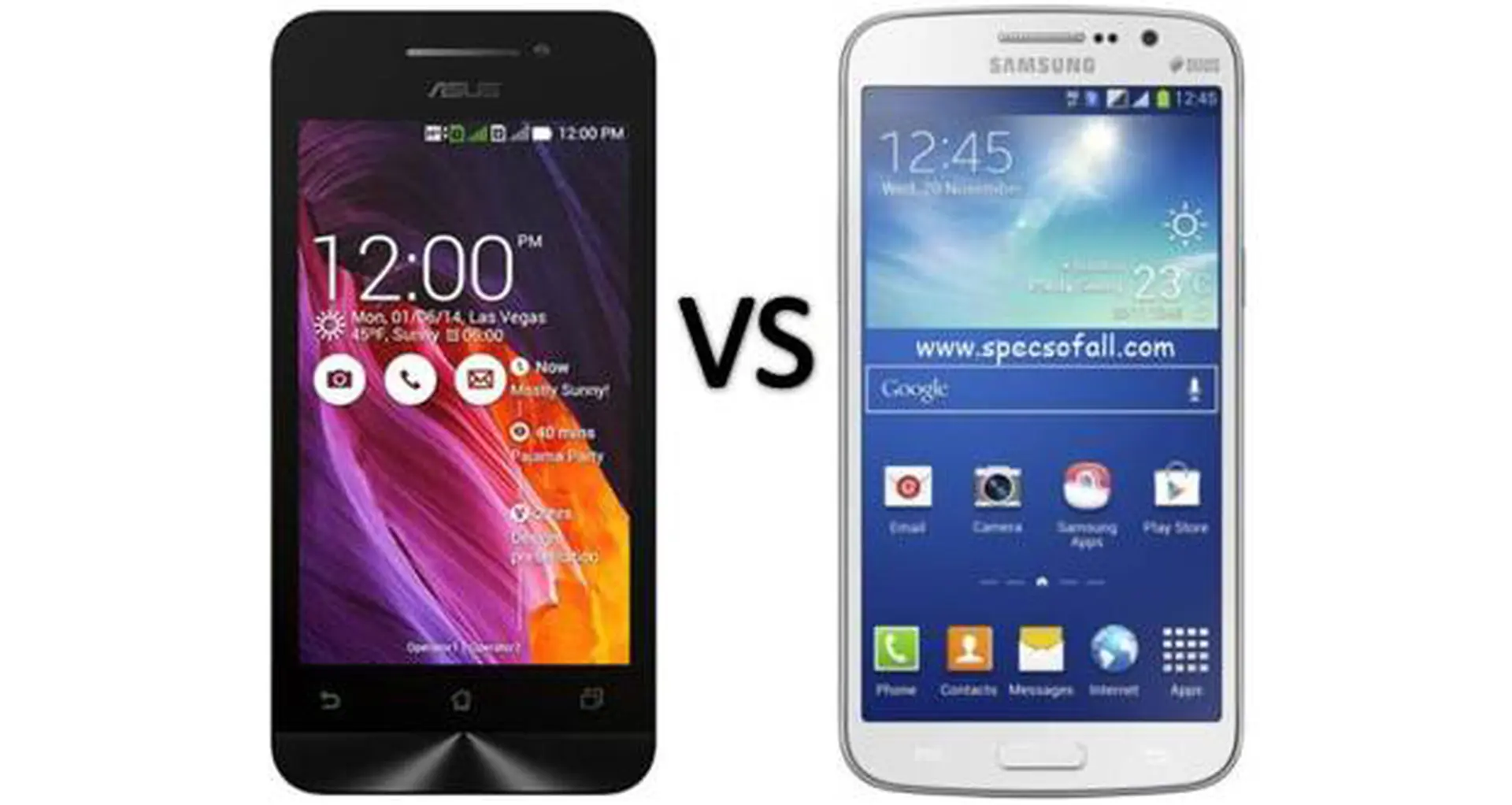 So sánh thiết kế và màn hình của Asus Zenfone 5 vs Samsung Galaxy Grand 2
