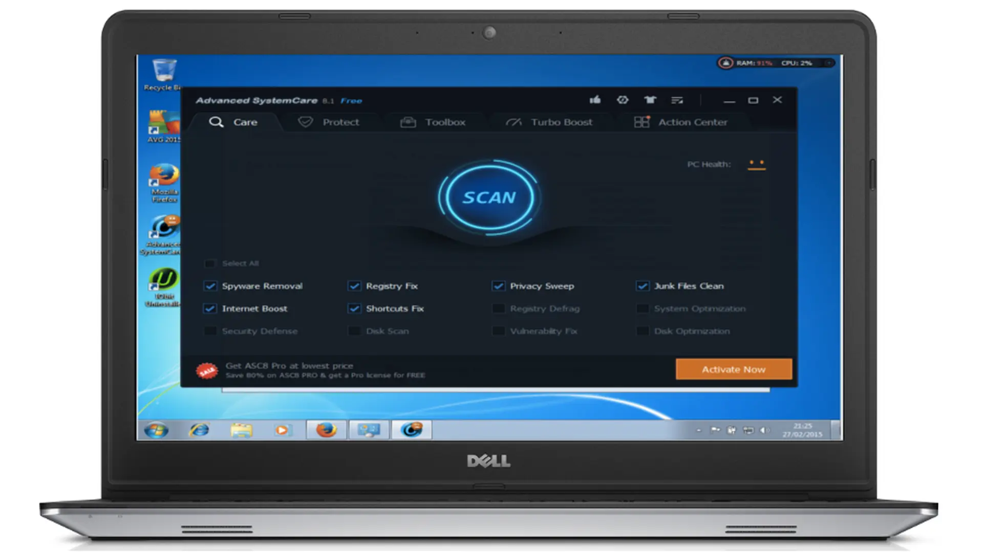 Advanced SystemCare Free – Phần mềm chăm sóc máy tính hiệu quả