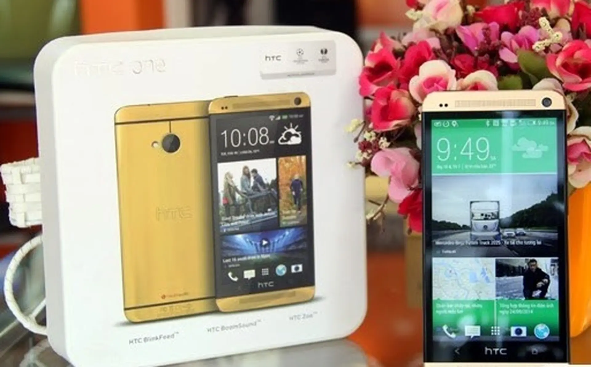 Cách chọn mua, test điện thoại HTC One Gold xách tay