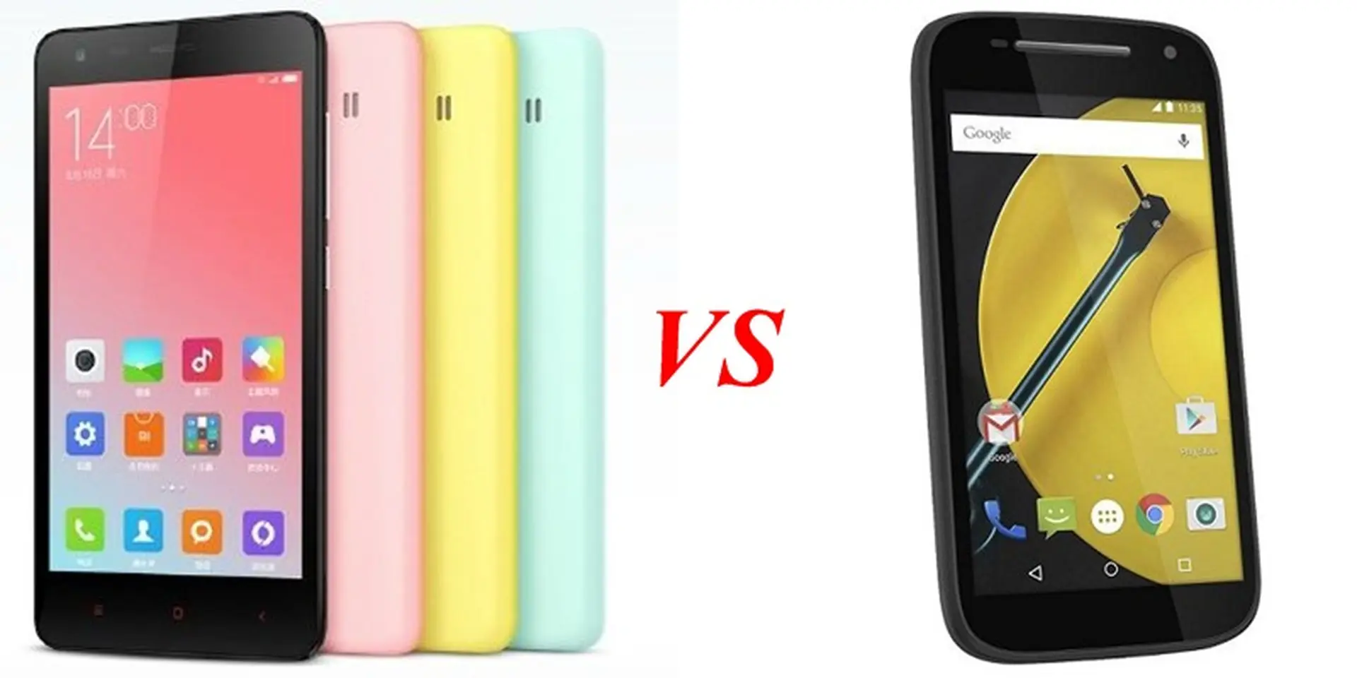 So sánh hai smartphone tầm trung: Xiaomi Redmi 2 và Moto E (2015)