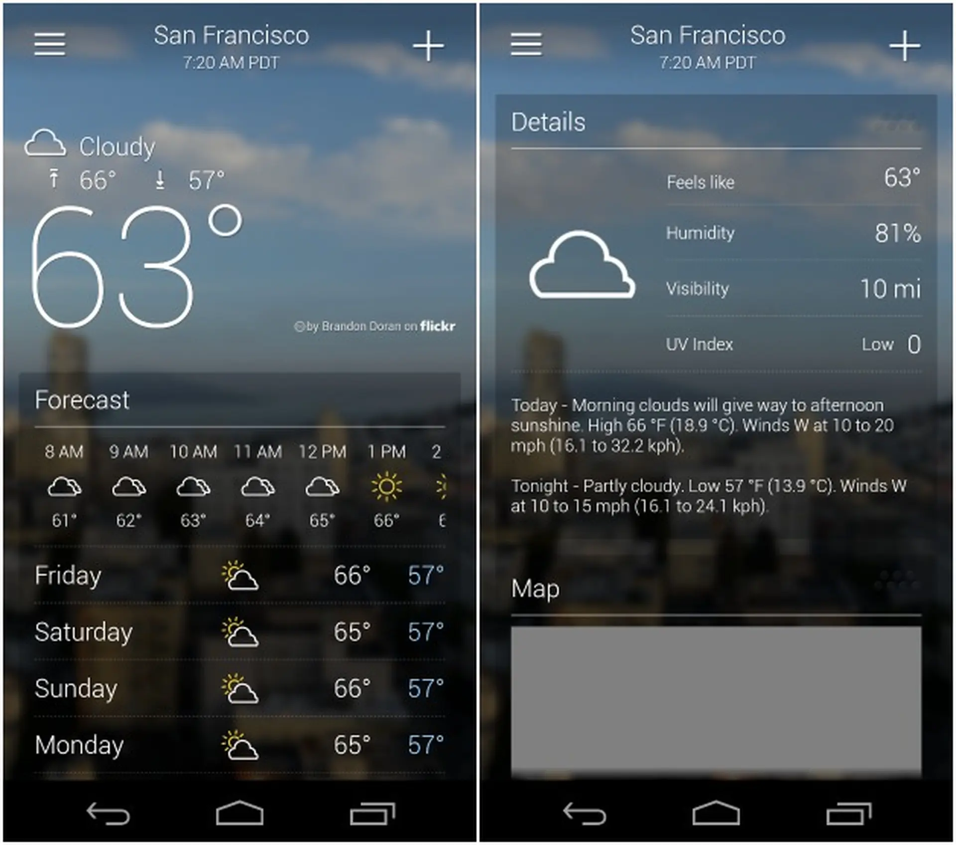 Ứng dụng về thời tiết tốt nhất cho Android – Phần 2