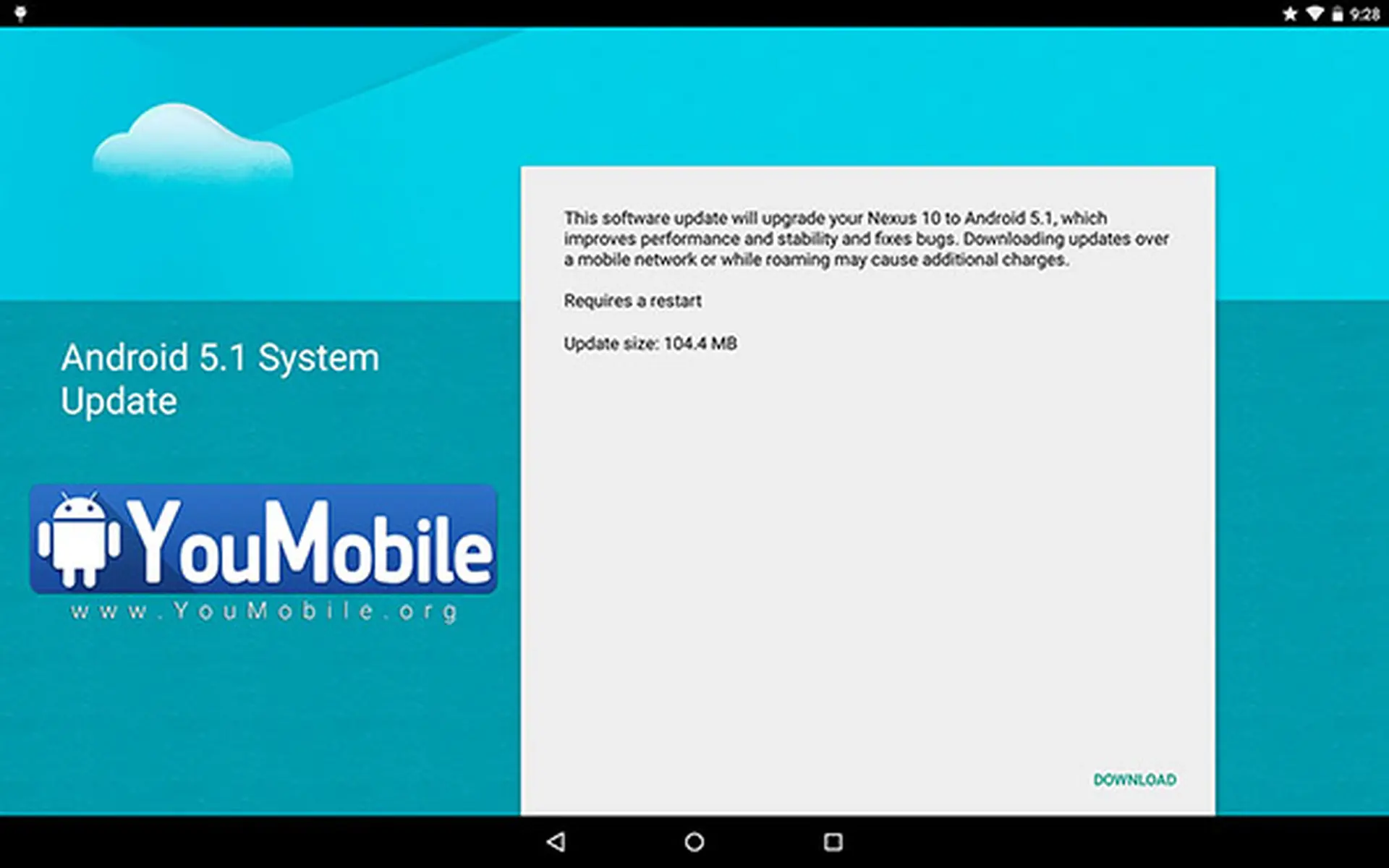 Android Lollipop 5.1 đã xuất hiện trên Nexus 10