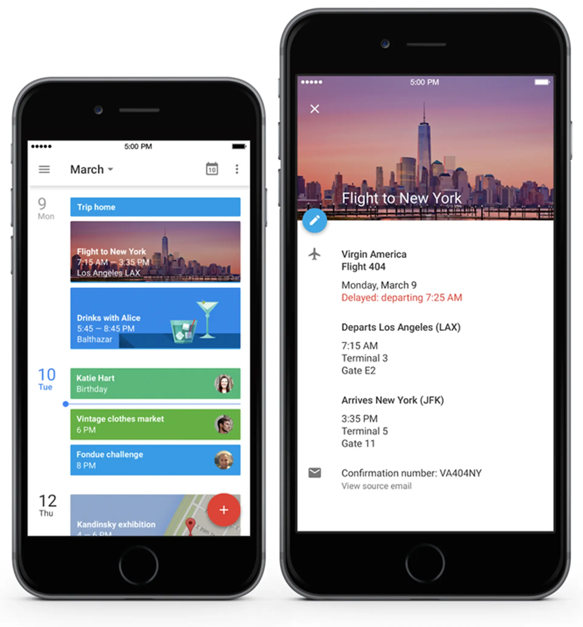 Ứng dụng lịch “Google Calendar” mới được phát hành cho iPhone