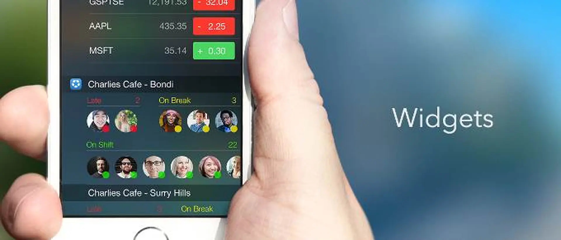 Widgets tốt cho những thiết bị chạy iOS 8