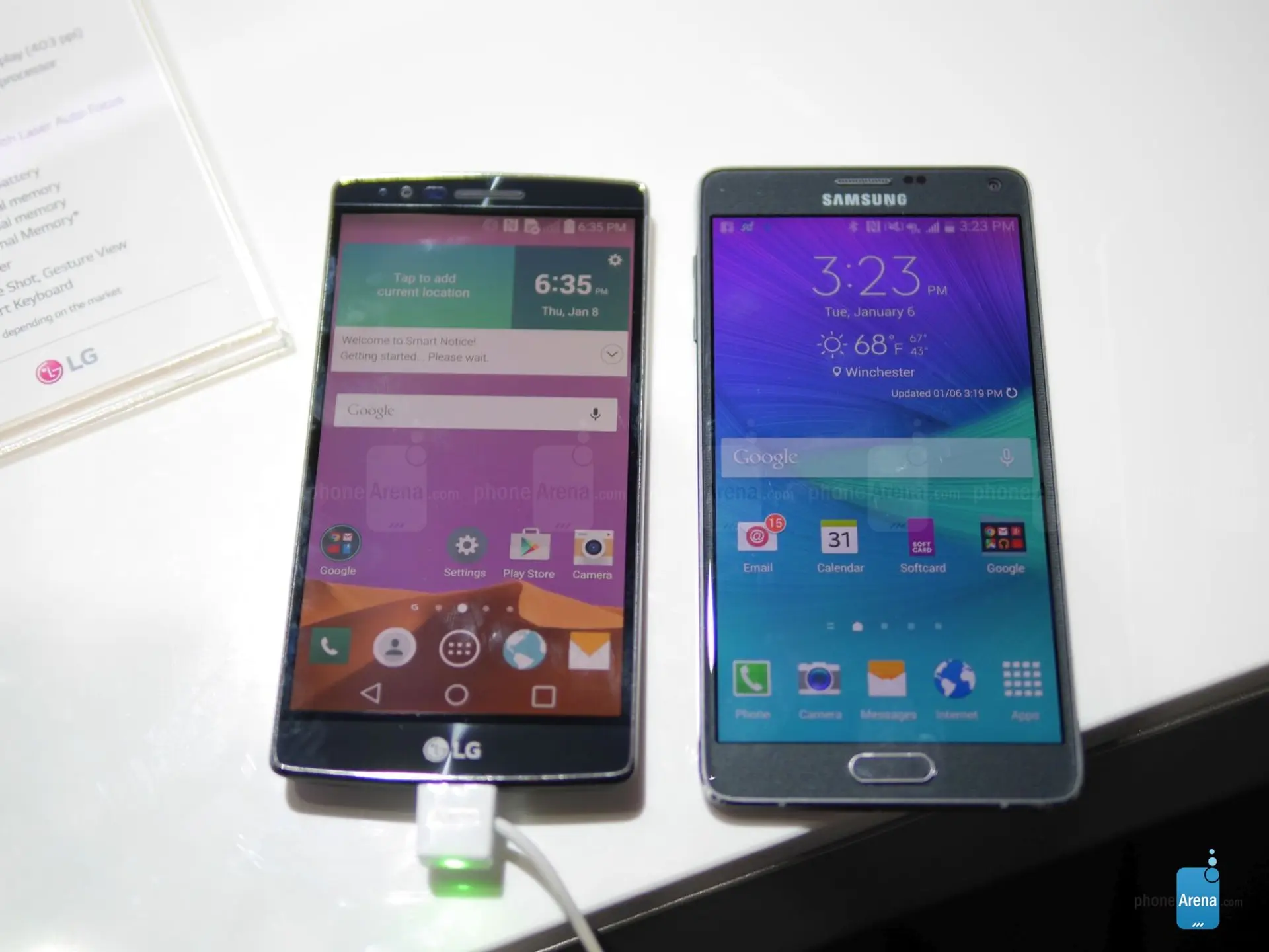 So sánh chi tiết hiệu năng, camera và thời lượng pin giữa G Flex 2 và Galaxy Note 4