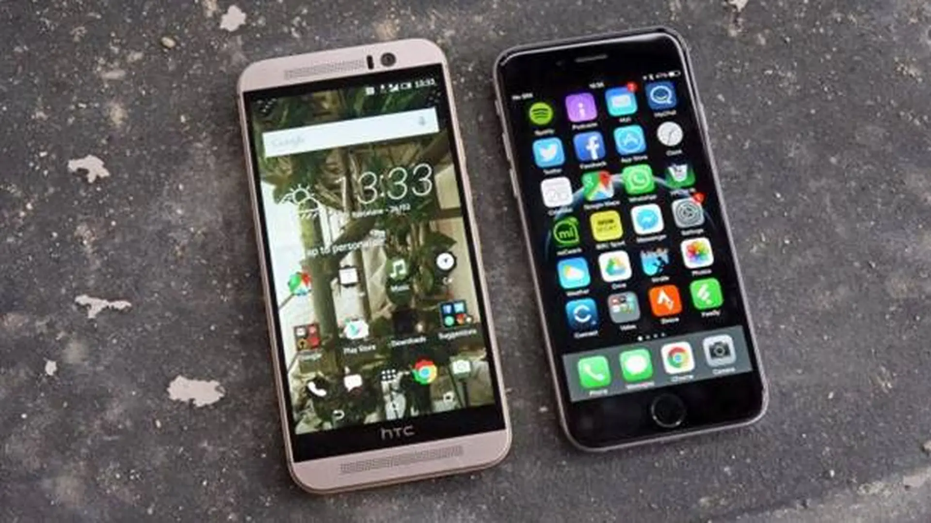 Những cái nhìn đầu tiên về HTC One M9 và iPhone 6