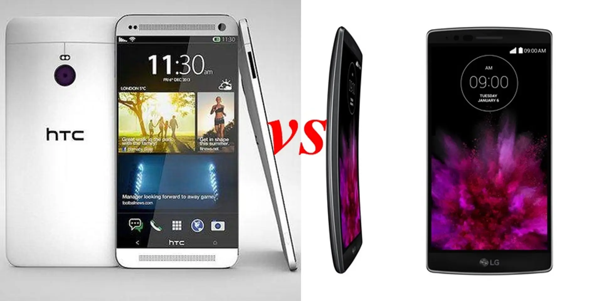 So sánh LG G Flex 2 và HTC One M9