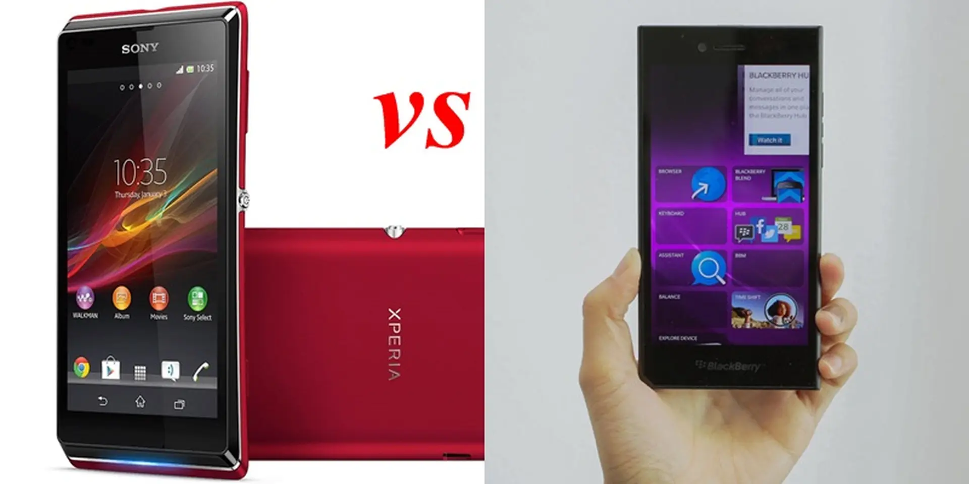 So sánh BlackBerry Leap và Sony Xperia L