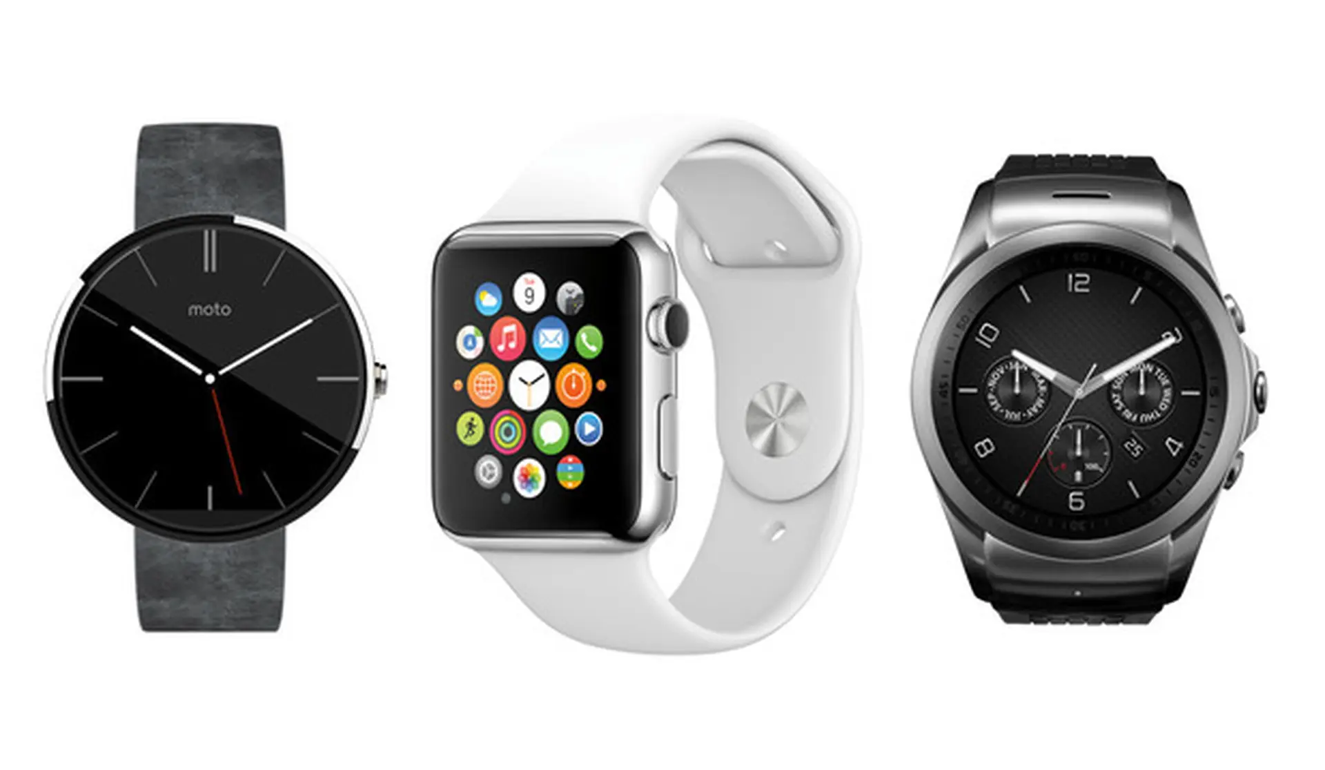 So sánh Apple Watch với Moto 360 và Samsung Gear S