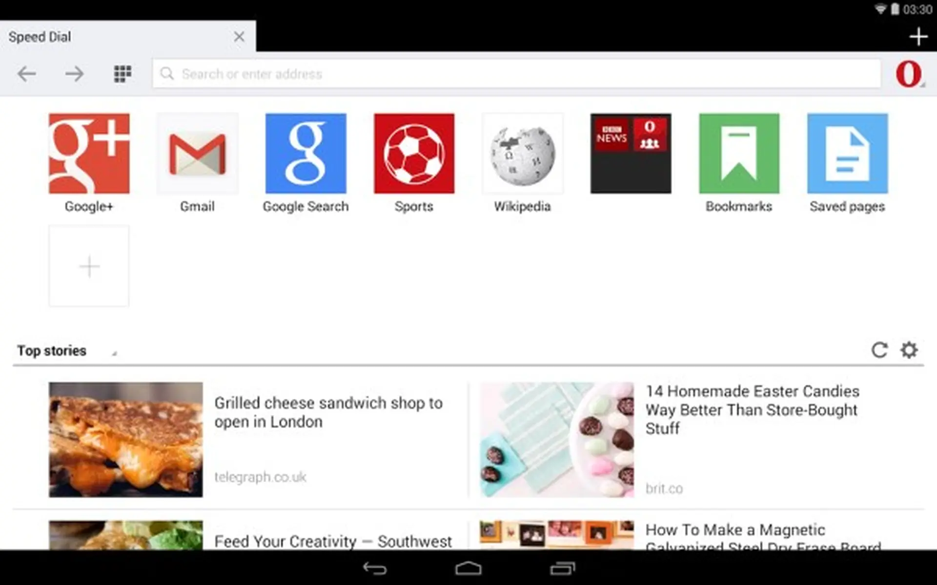 Opera Mini được cải tiến để phù hợp hơn trên Android