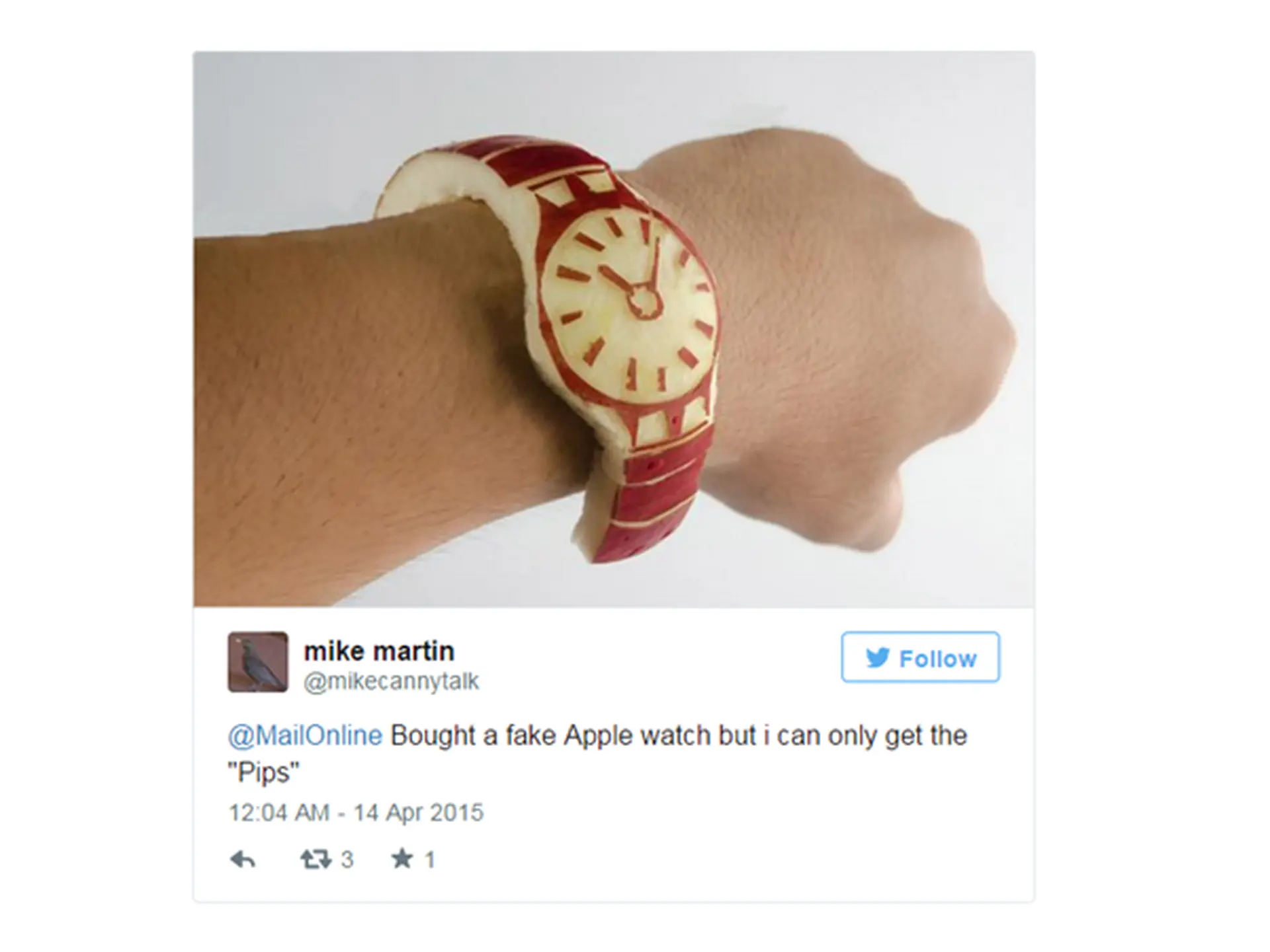Tác phẩm đeo táo trên tay “kinh điển” của fan hâm mộ Apple Watch