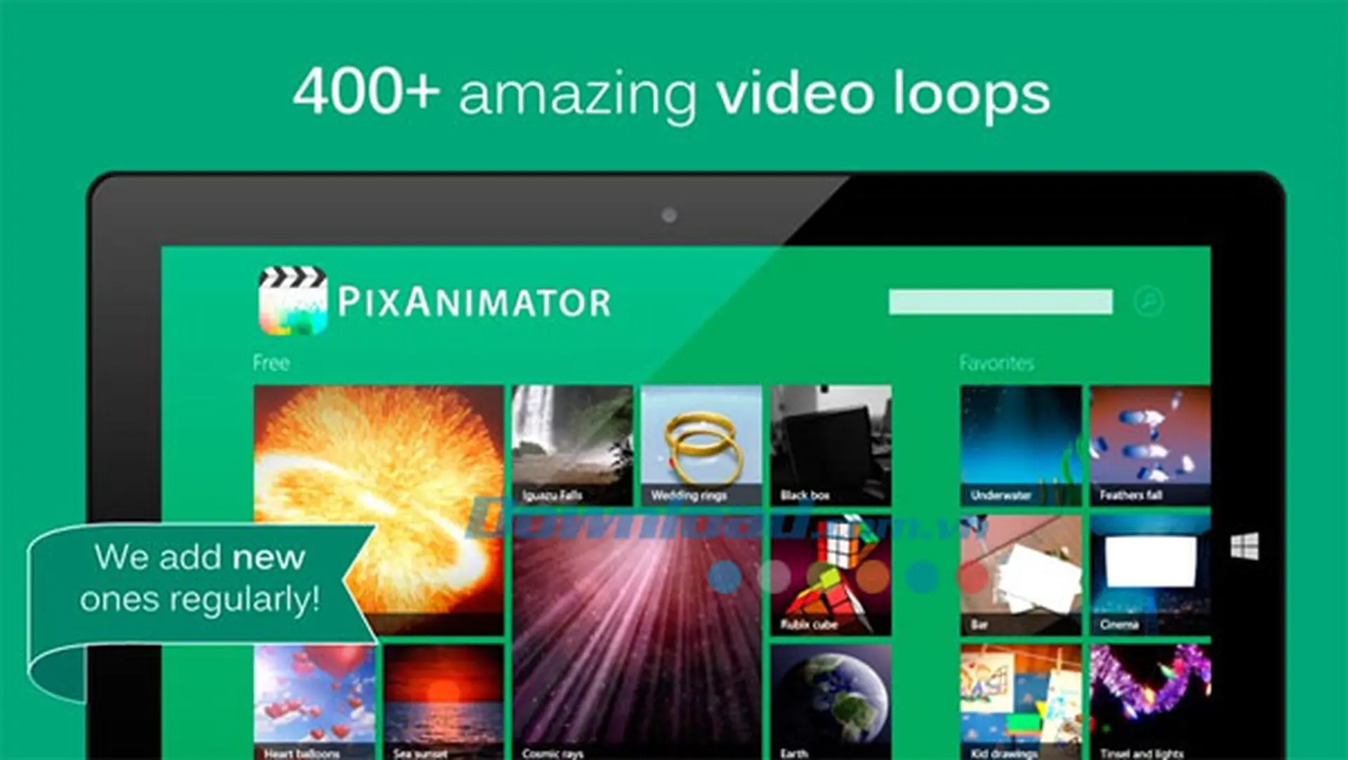 PixAnimator ứng dụng tạo video ảnh thú vị và độc đáo trên Windows 8