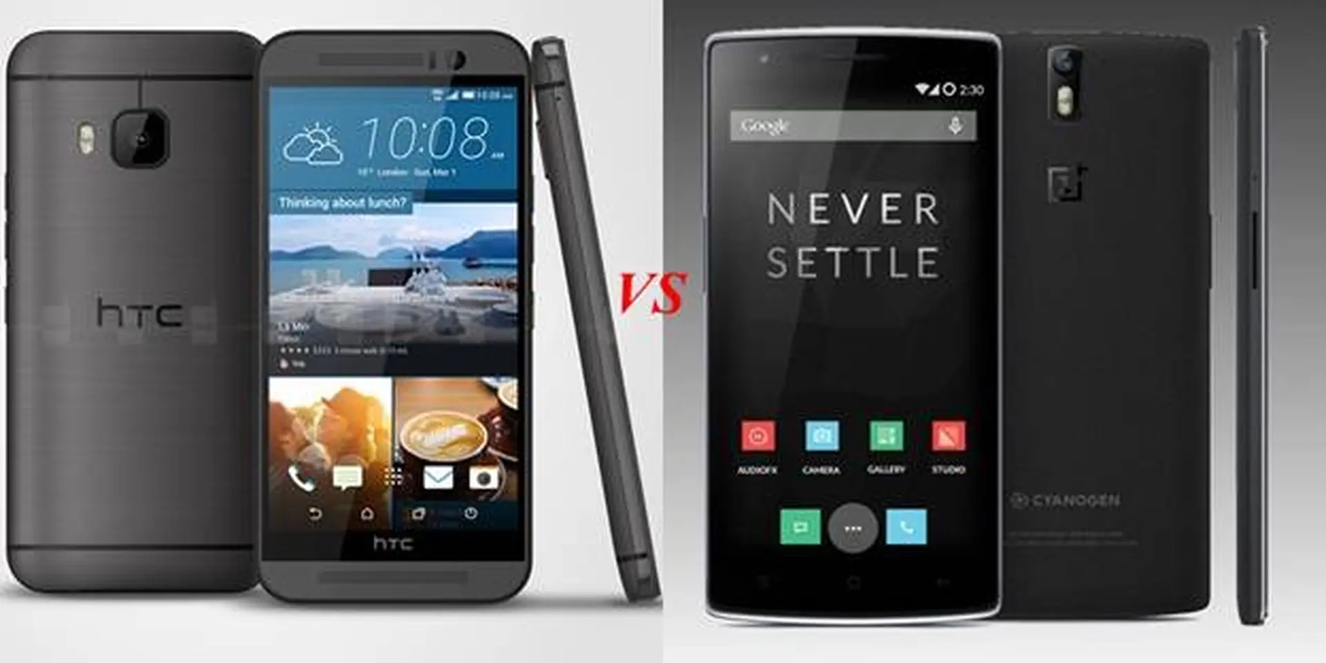 So sánh OnePlus One với siêu phẩm HTC One M9