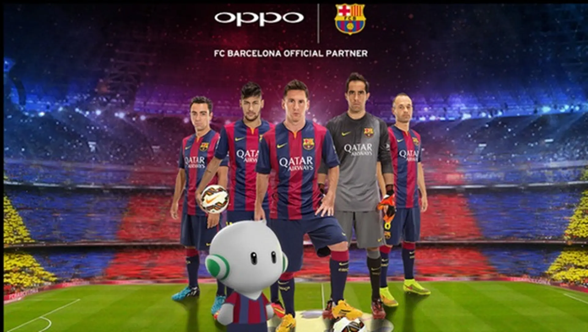 Oppo bắt tay hợp tác quảng cáo với FC Barcelona 