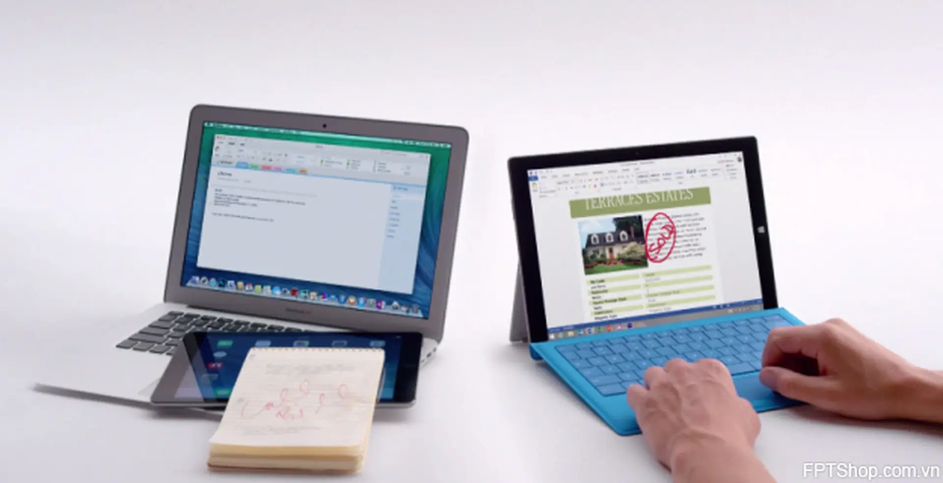 So sánh Surface Pro 3 và Macbook 12 inch