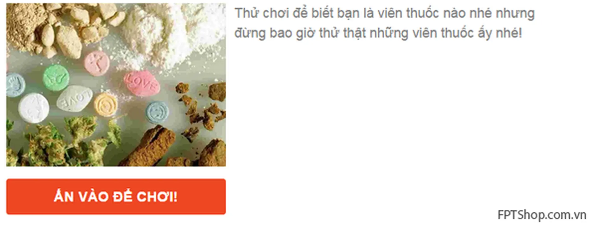 Ứng dụng hot Facebook: Bạn là thuốc gây ảo giác nào?