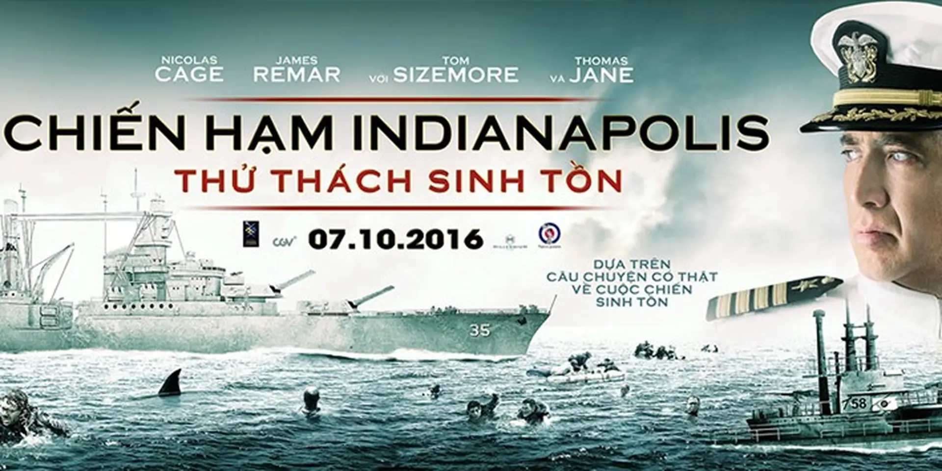 Chiến Hạm Indianapolis - Thử thách sinh tồn đã sẵn sàng bùng nổ tại các rạp chiếu