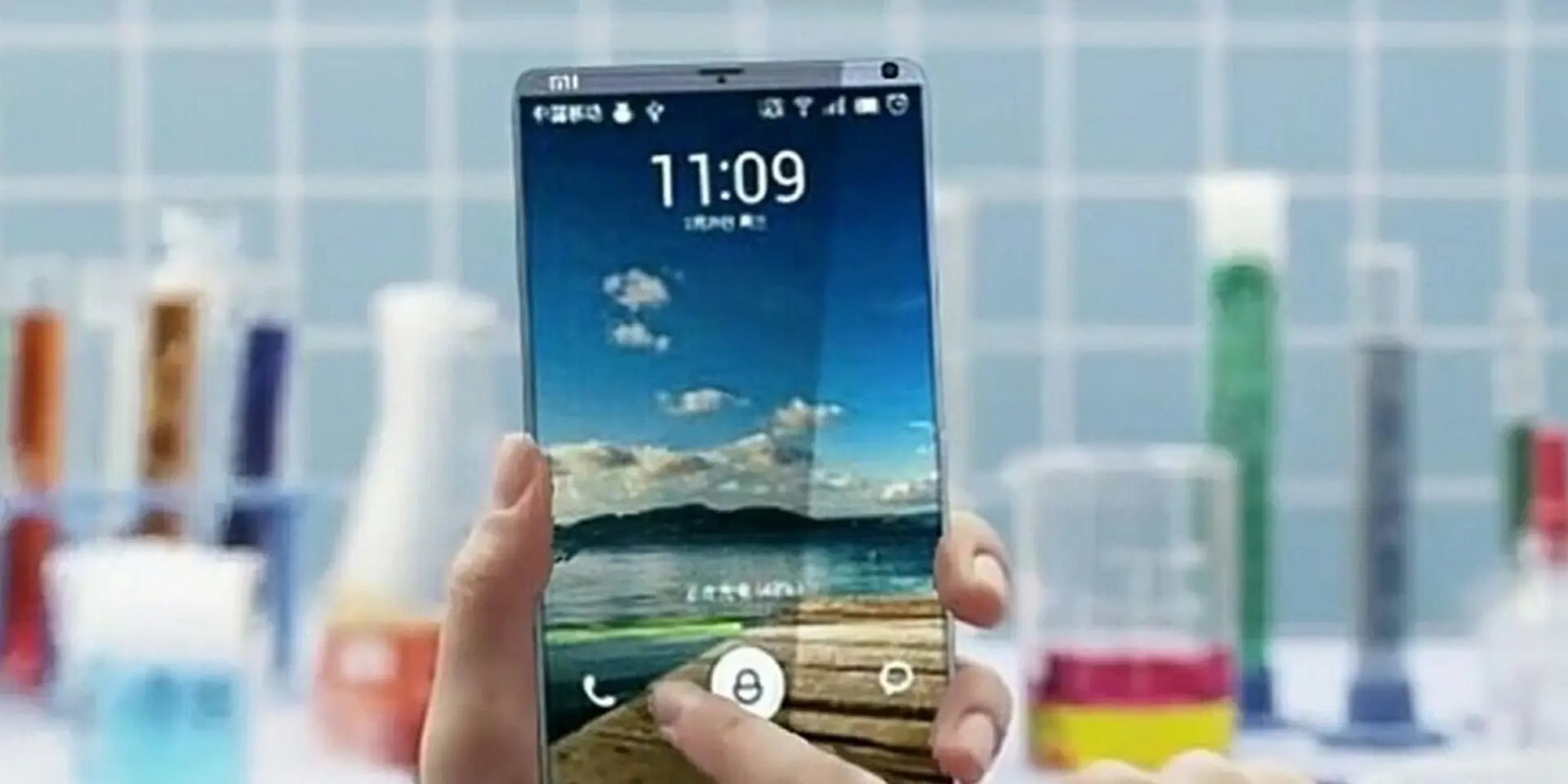 Lộ thiết kế smartphone Xiaomi mới tinh, có màn hình đen trắng phía sau