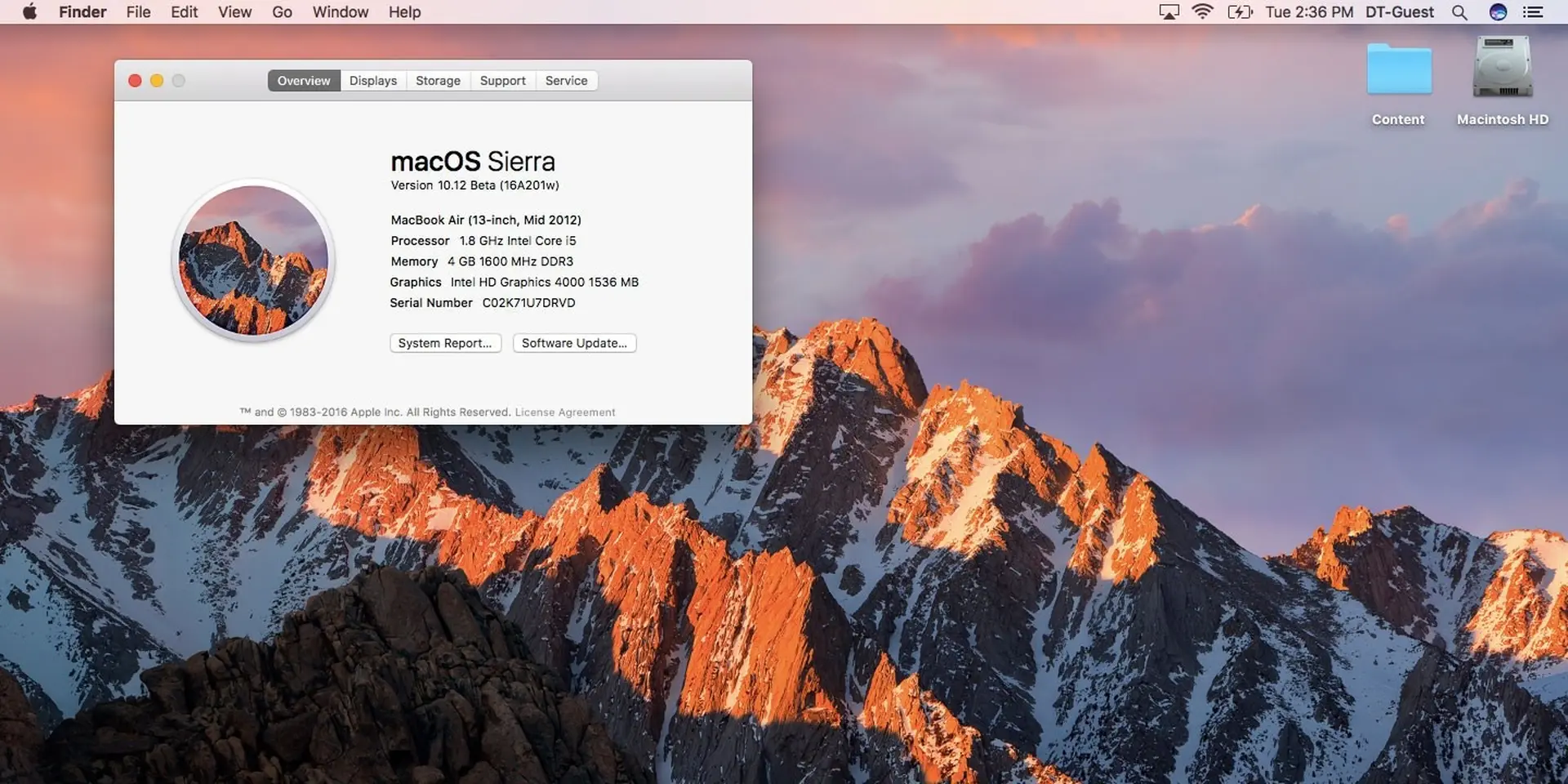 Apple tung bản Mac OS Sierra 10.12.2 Beta 2 