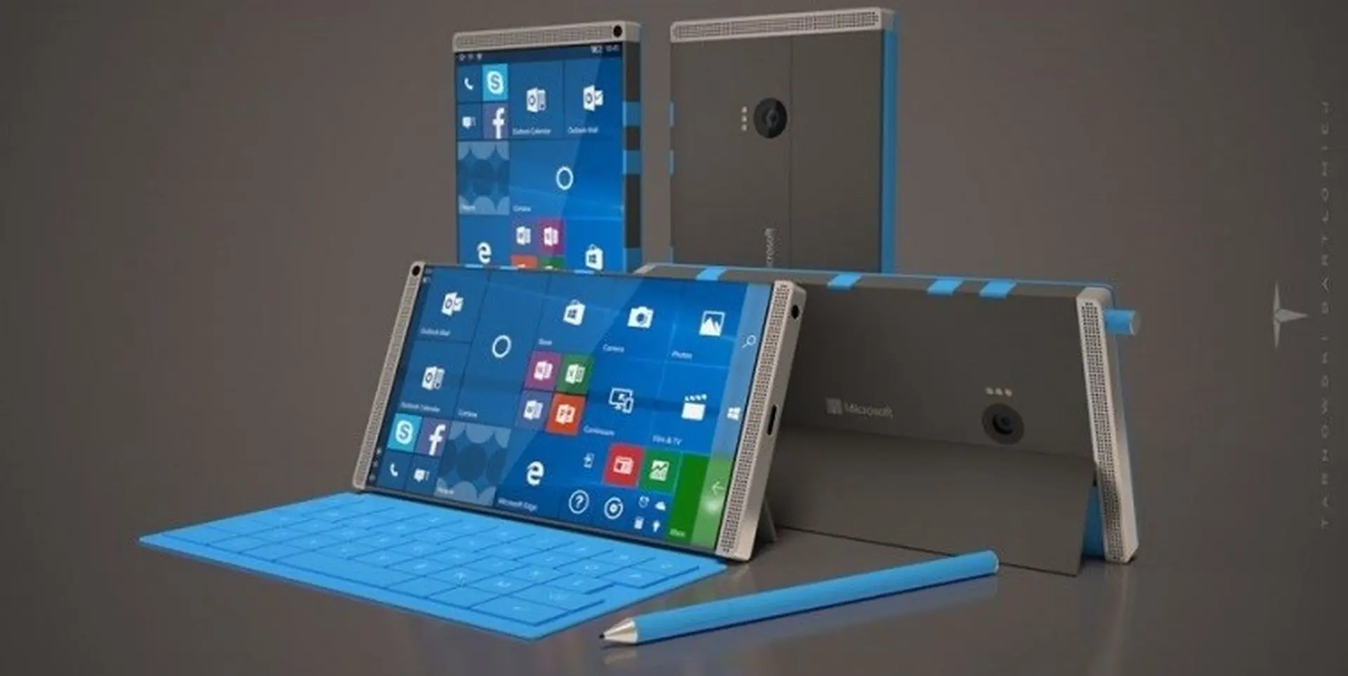 Chiêm ngưỡng mẫu thiết kế Surface Phone lấy ý tưởng từ Surface Pro 4