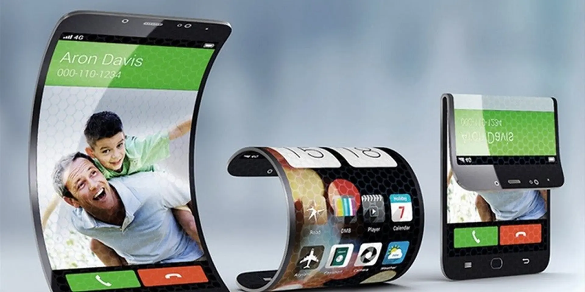 Smartphone uốn dẻo của Samsung xuất hiện trong bằng sáng chế mới