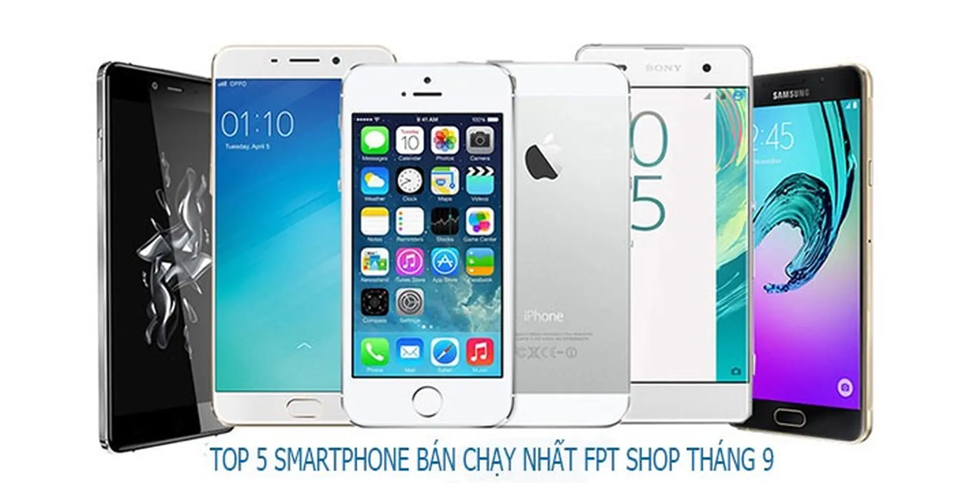 Đây là 5 smartphone bán chạy nhất trong tháng 9 tại FPT Shop