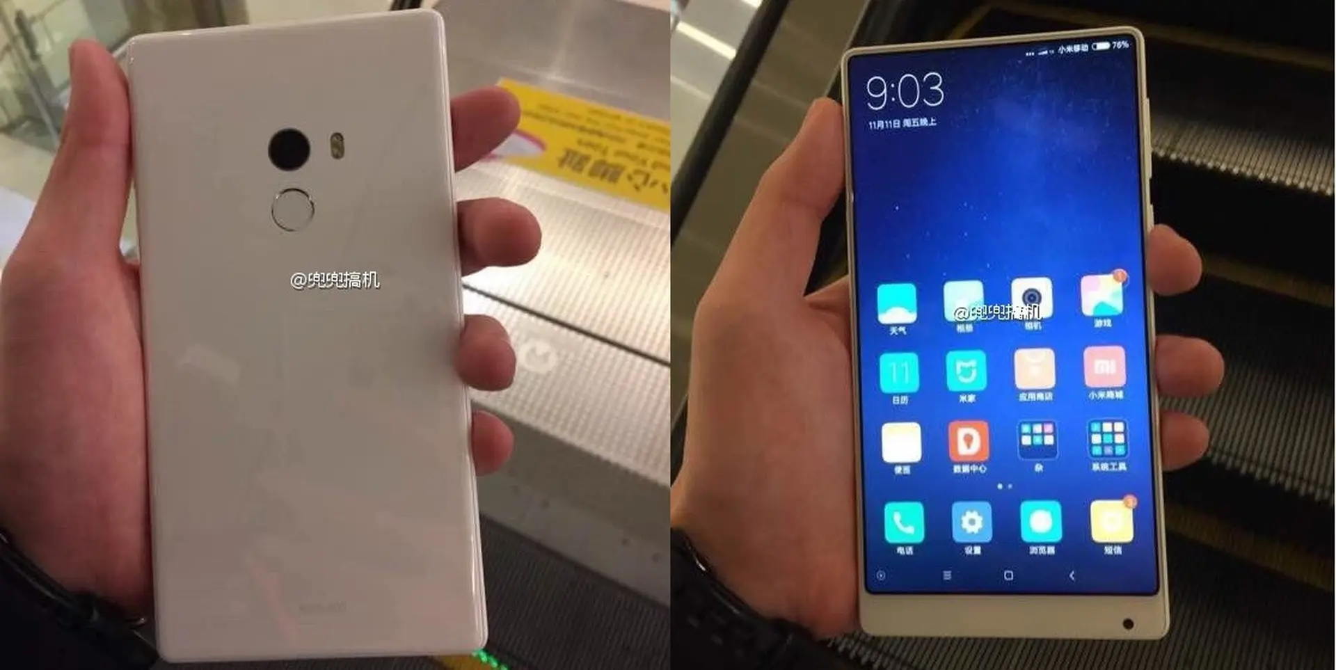 Xiaomi Mi MIX bất ngờ lộ thêm bản màu trắng tinh khôi đẹp mắt