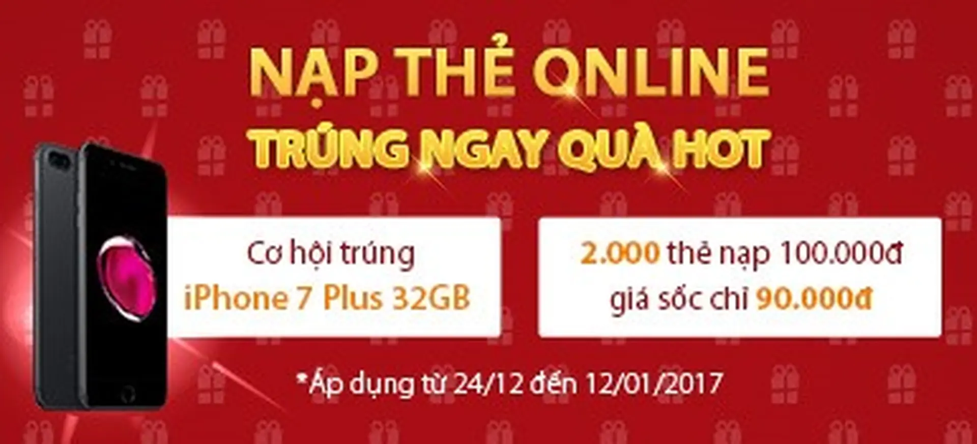 Công bố kết quả quay số may mắn Nạp thẻ Online trúng ngay quà hot