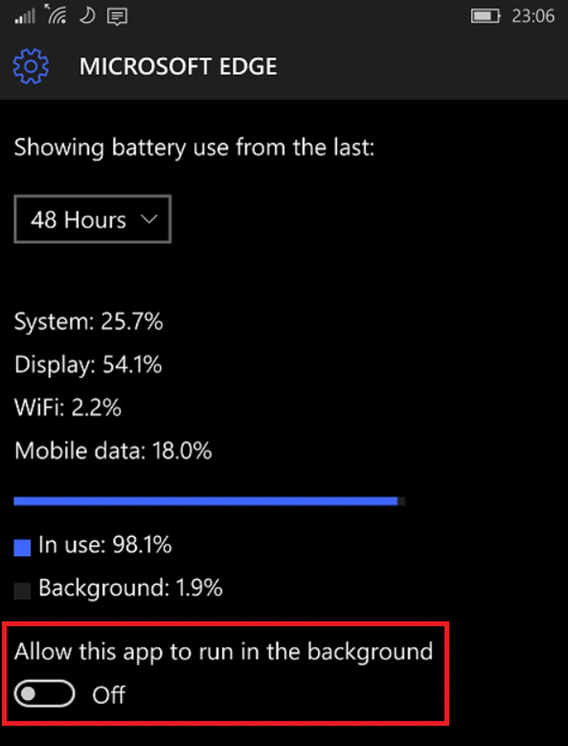 Kéo dài thời gian sử dụng pin trên Microsoft Lumia 950 XL