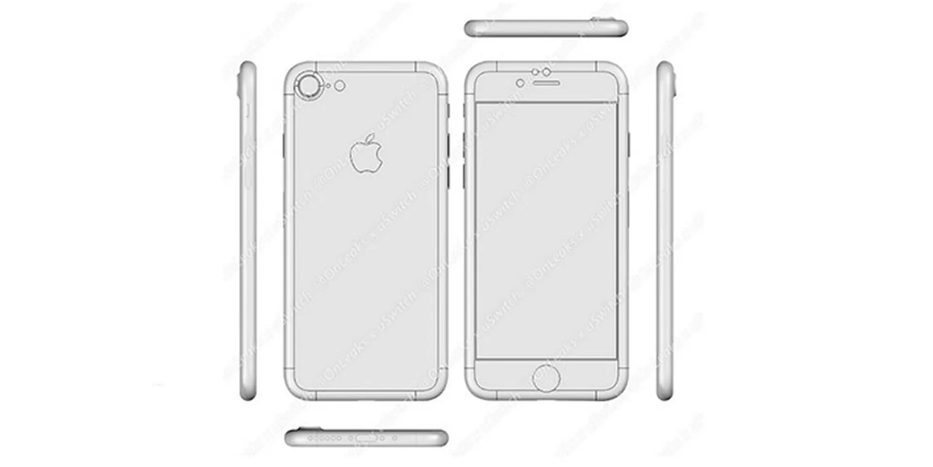 Đây có phải là bản vẽ thiết kế iPhone 7 và iPhone 7 Plus?