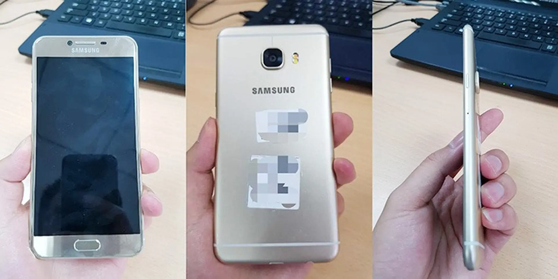 Xuất hiện hình ảnh thực tế Galaxy C5: Nguyên khối kim loại