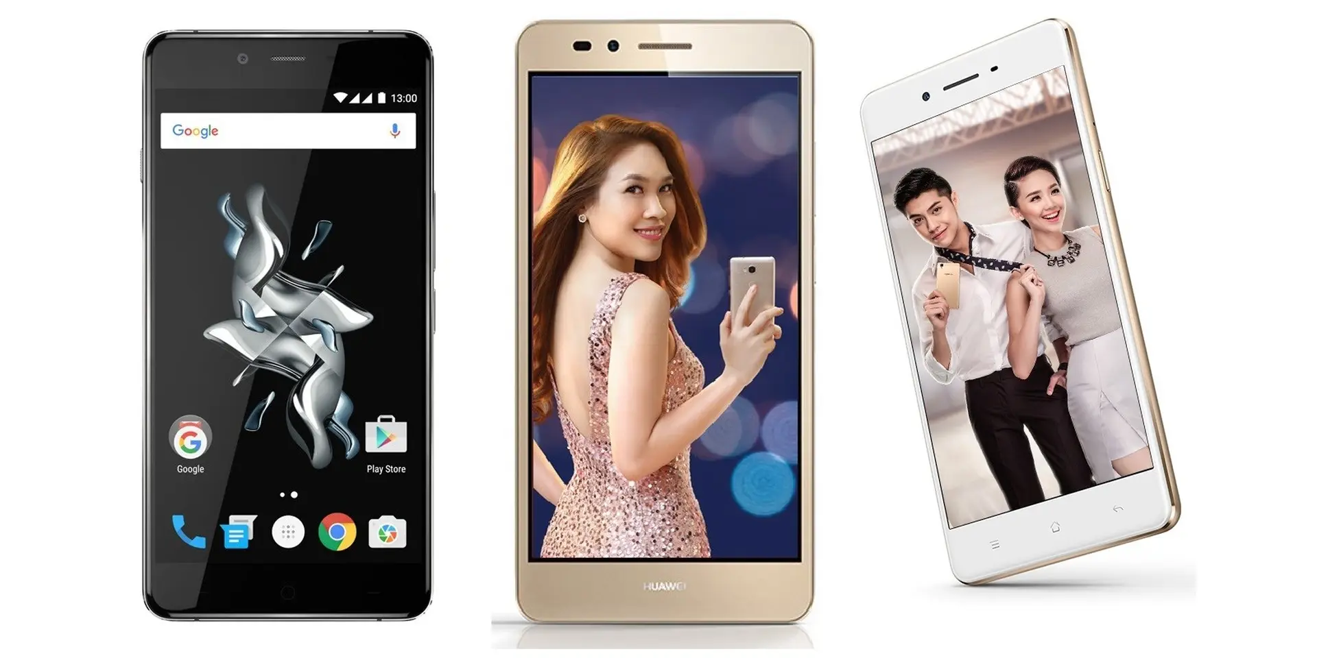 So sánh cấu hình OnePlus X, Huawei GR5, OPPO F1