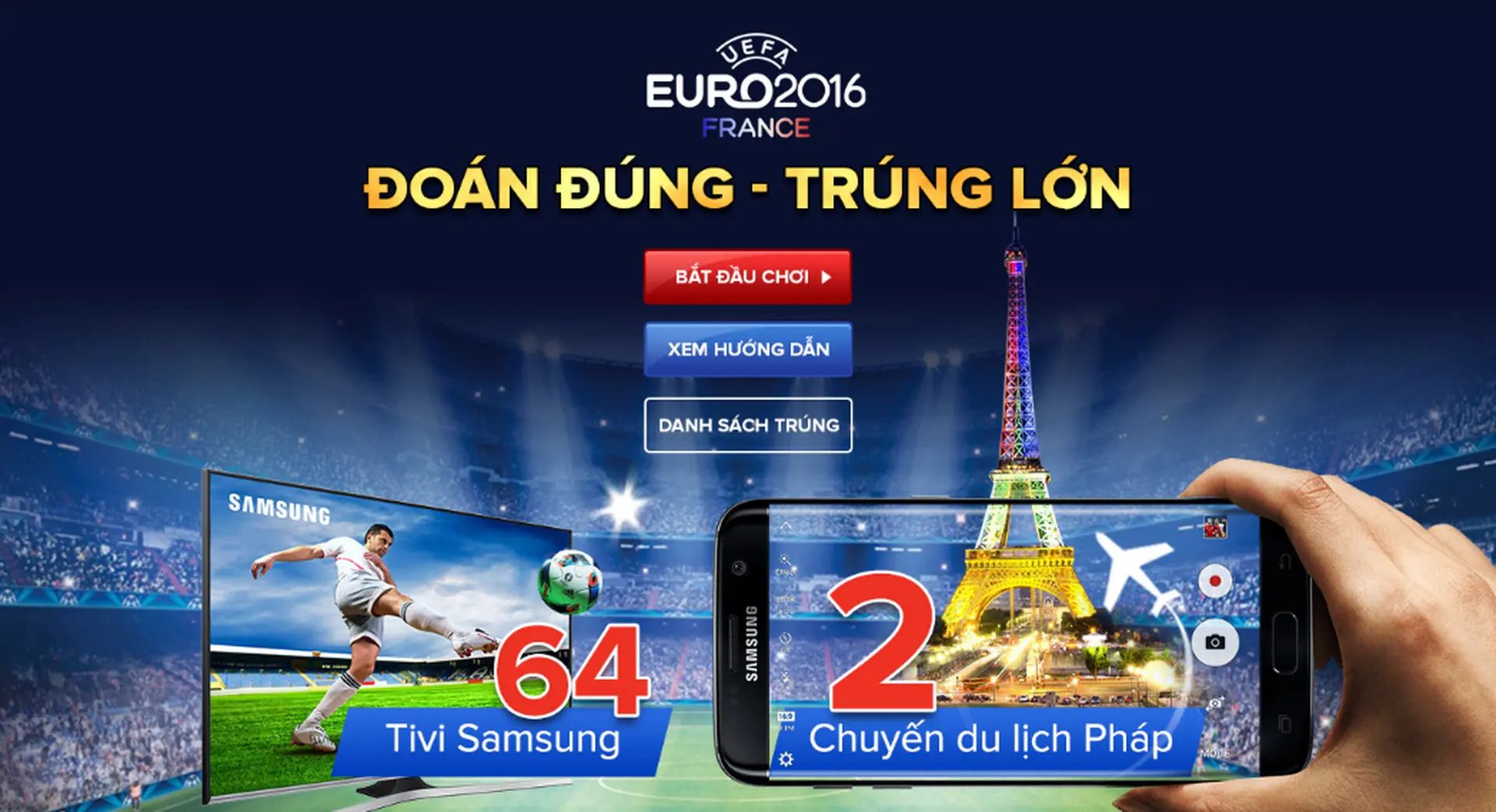 Danh sách khách hàng trúng giải Euro (cập nhật liên tục)