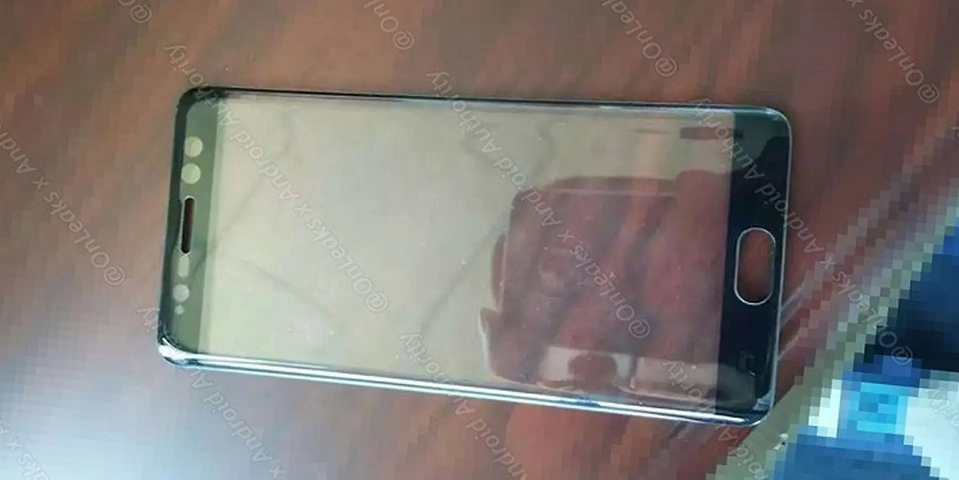 Rò rỉ ảnh mặt trước Galaxy Note 7 với cảm biến võng mạc