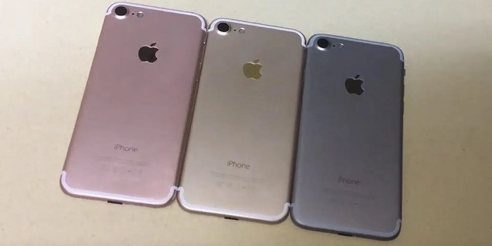 Chiêm ngưỡng trọn bộ iPhone 7 màu xám, vàng và vàng hồng