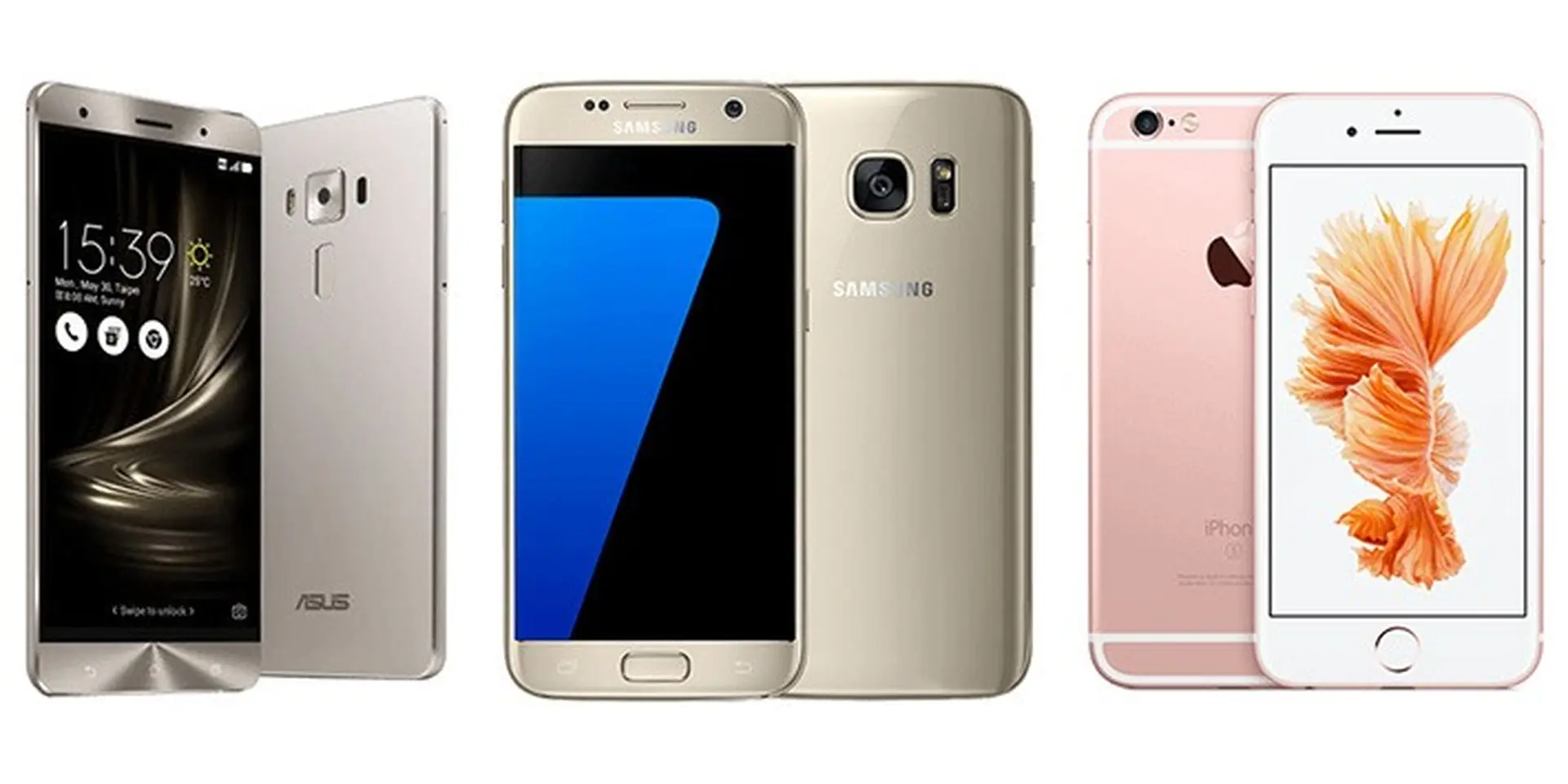 So sánh thông số ZenFone 3 Deluxe với iPhone 6s và Galaxy S7
