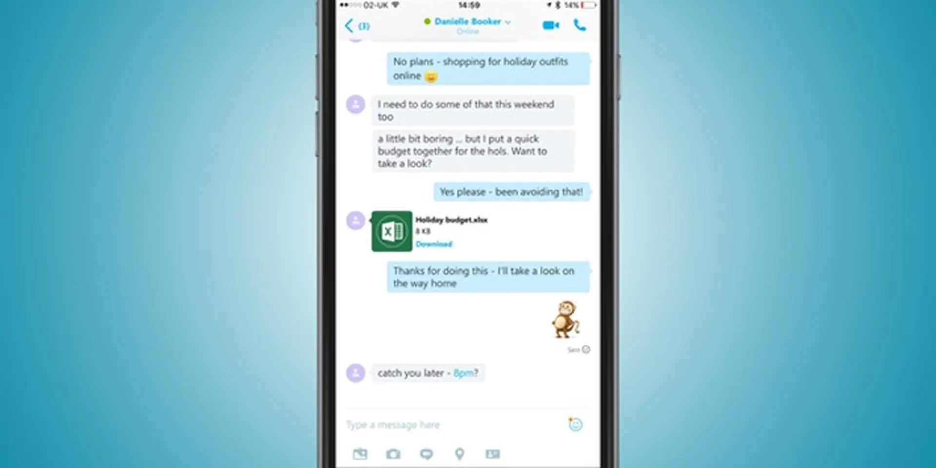 Skype đã cho phép gửi file đến người nhận offline